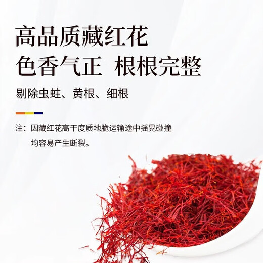 Lingxian Valley Iraní Azafrán Nutrición extra auténtica Cabeza recomendada de azafrán original Barco de regalos Dragon Boat Bail Padres y regalo de edad avanzada [como se muestra en la imagen] ASfron 5G