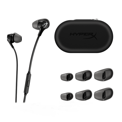 Extremely Unknown (HYPERX) Cloud Earbuds II Skylark 2 Black In-ear Universal Gaming Headset with Mic 14.3mm Driver Unit Adapted to Delta Action