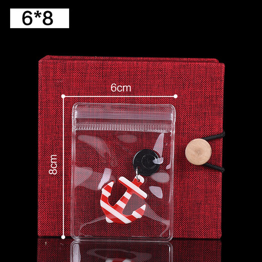 Decoration Show Jewelry Zipper Bag Transparent 48 Silk Thickened Jade Jewelry Plastic Sealed Storage Bag Anti-Oxidation Packaging Bag Buddha Bead Bracelet Toy Bag (10 pcs) 15*15cm