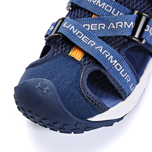 Under Armor Children's Men's and Women's Sandals Summer Baotou Beach Shoes Breathable Non-Slip Soft Sole Sports River Shoes 2421506 Navy Blue 34