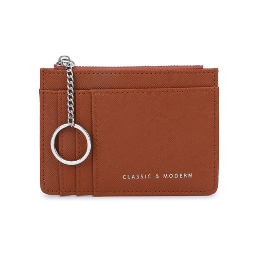 OEMG Cross Pattern Women's Coin Wallet Korean Mini Key Chain Ballet Case Múltiple Tarjeta Pack Pack Girls Birthday Blue