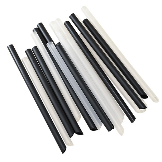 Babic individually packed pearl milk tea and porridge disposable thick straw 11mm*21cm*100 (black) coconut