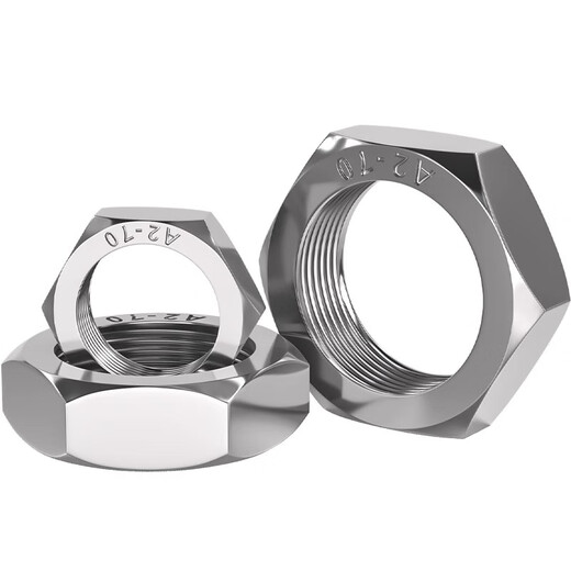 Tianzhuo Hardware 316L stainless steel hexagonal fine thread thin nut thin nut screw cap MM8M10M12*1M16*1.5-M24 M8*1-5 pieces