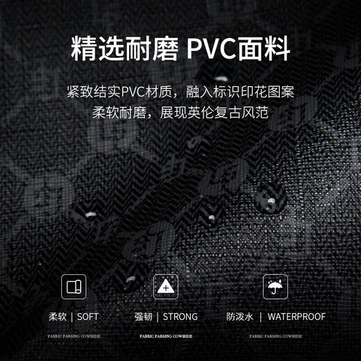 Golf GOLF men's wallet multi-card slot long wallet men's retro print 11 card slot card holder casual large-capacity wallet horizontal ticket holder business wallet 5V768385J black