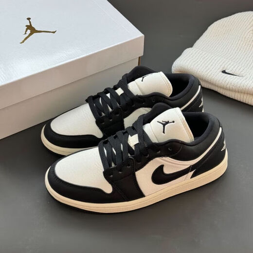 耐克（NIKE）板鞋女鞋2025秋冬季新款运动鞋AIR JORDAN 1低帮轻便透气休闲鞋 FB9893-101黑白 36