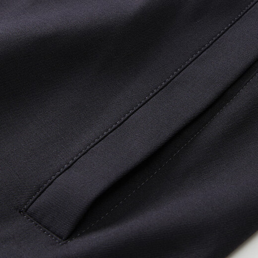 HECHTER Shopping mall same style wool windbreaker men's business casual woolen windbreaker jacket men's LJ21501 black 2XL (54)