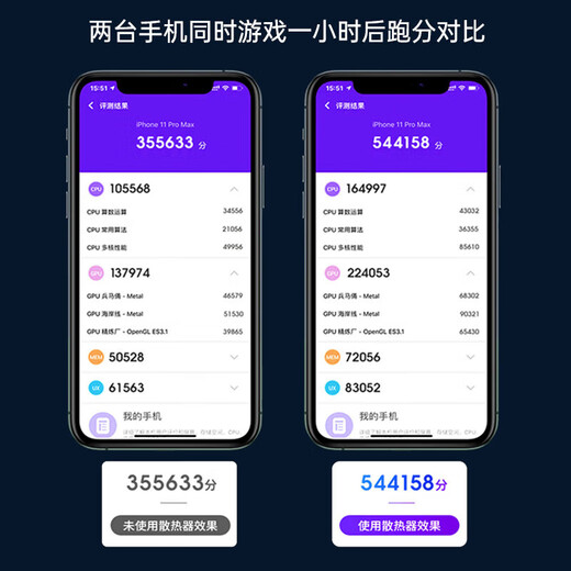 Zhiguozhe [extrem Speed ​​-Kühlung] Handy -Kühler -Heizkörper Halbleiter Kühlung Back Clip Live Game Speziales Kühlhuhn -Ess -Artefakt -König für Apfel, Xiaomi, Huawei Black Hai Red Devil anwendbar