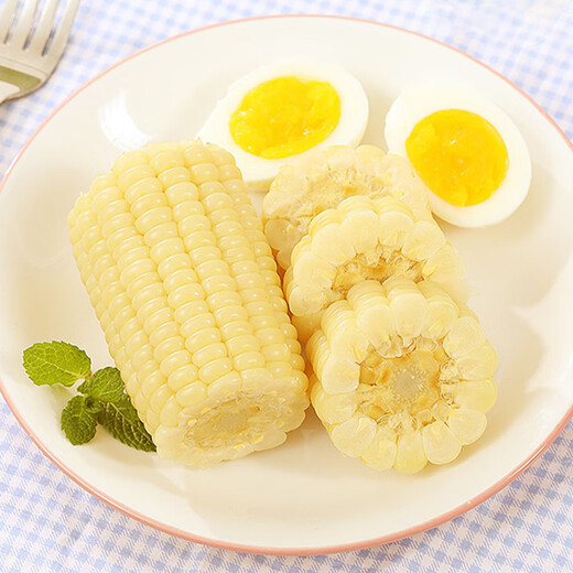 Beijing Fresh Northeast White Waxy Corn 250g*10 Cobs Fresh Sweet Waxy Corn Cobs Vacuum Packaging Sticky Corn Straight from the Source