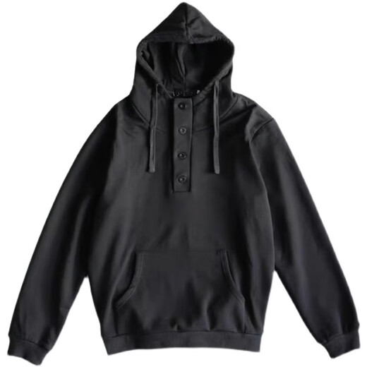 Kuraishi Kazuki 2024 new trendy brand burgundy velvet sweatshirt men's American hooded spring, autumn and winter Henry shirt collar jacket burgundy M