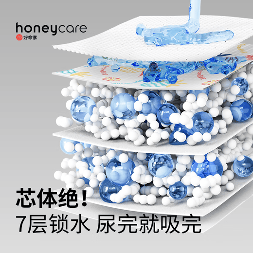 HONEYCARE Hao Mingjia Pet Dog Diapers Thickened Deodorizing Pet Diapers Rabbit Hamster Hao Ming Tian Tian Z Magic Funnel Refill M-50 Tablets (Thick Type)