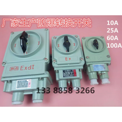 Transfer switch BHZ51-25/3 three-phase switch 25A 220V380V explosion-proof transfer switch BHZ51-25A