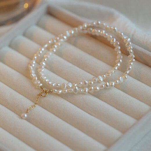 Beautiful Baroque Imitation Pearl Necklace Small Irregular Freshwater Pearl Chain Clavicle Chain Special-Shaped Necklace 2024 New Necklace