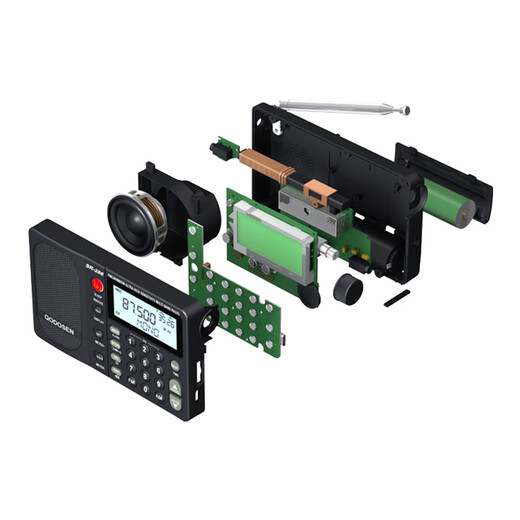 Keduosheng SR-286 radio full-band portable high-performance car-grade chip TEF6686 high-sensitivity professional high-end portable small new radio SR-286 radio 2-cell battery model