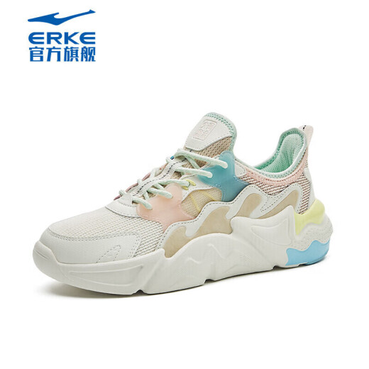 Hongxing Erke Women's Shoes Casual Sports Shoes Summer Mesh Breathable Increased Outdoor Jogging Shoes Valentine's Day Gift Rain