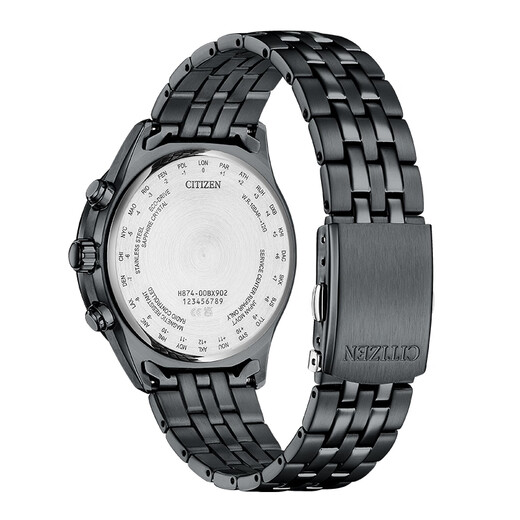 CITIZEN watch men's Japanese and Korean watch Air Eagle series light kinetic energy radio wave steel belt business gift BY1035-56L