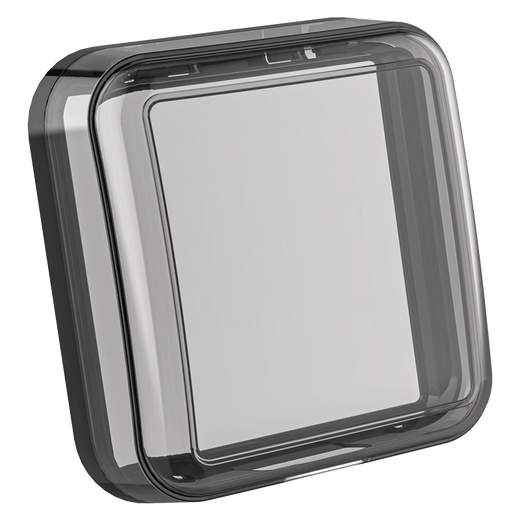 International Electrician Type 86 self-adhesive waterproof box water heater power switch socket panel protective cover bathroom splash-proof box Type 86 curved waterproof box black transparent