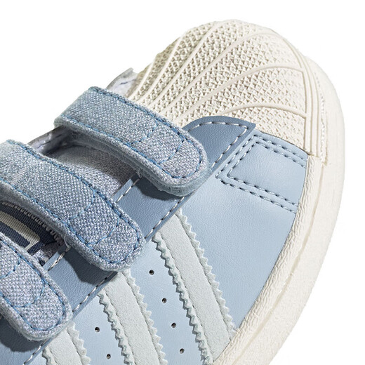 ADIDAS阿迪达斯童鞋24秋女童板鞋三叶草牛仔贝壳头小白鞋小童鞋IH3291 IH3291 32码 13.5k/脚长19.5cm