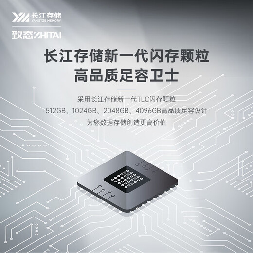 ZhiTai Yangtze River Storage 1TB SSD solid state drive NVMe M.2 interface TiPlus7100 series