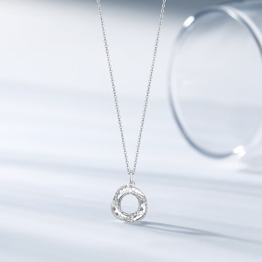 Chao Acer Platinum PT950 Platinum Necklace Women's Möbius Ring CNC Birthday Gift Price Approximately 3.55g