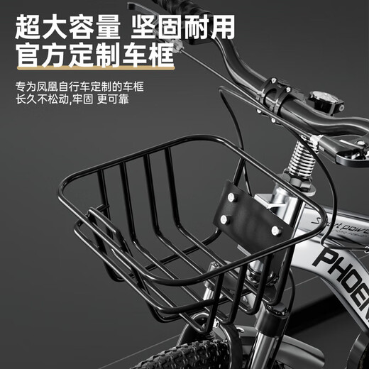 Phoenix (Phoenix) children's bicycles, men's and women's baby bicycles, 3-8-12-year-old children's mountain bikes, 14-18-22-inch children's bicycles, extremely krypton spoke wheels + cool silver + Hummer auxiliary wheels, 16 inches suitable for height (105-130cm)