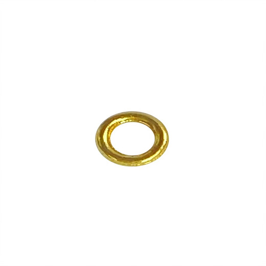 Ji Ge 18K ancient gold old gold small gold ring spacer bead spacer DIY bracelet bracelet necklace jewelry stationery accessories diameter 1.8mm hole about 1mm about 0.018 grams