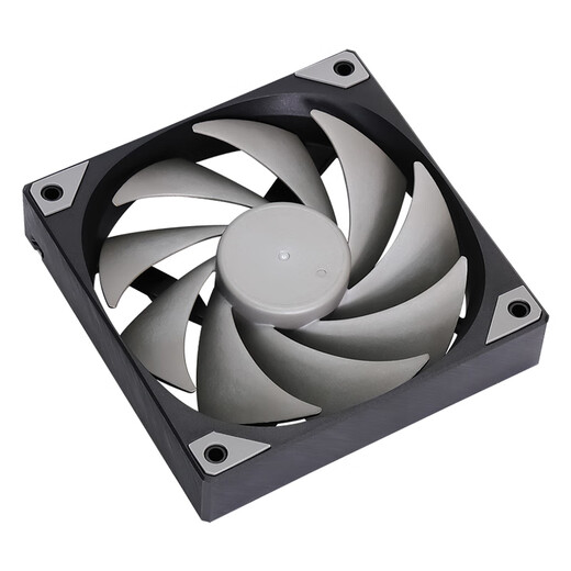 先马（SAMA）平头哥V1性能版黑色无光12cm机箱散热风扇 9扇叶/大风量/液压轴承/PWM调速/小4Pin多风扇串联