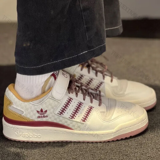 阿迪达斯 （adidas）三叶草FORUM男女84防滑休闲板鞋FY7756FY7974官方 IF3884_棕白 _女款_ 36 _220mm