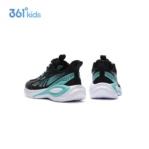 361 Flying Wings|Children's Sports Shoes Spring and Autumn Boys, Boys and Teenagers Light Cushioning Knob Buckle Running Shoes Black 39