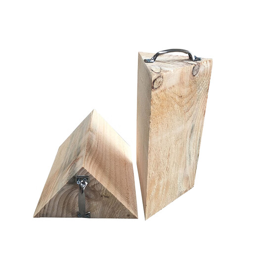 YHGFEE large truck triangular wood stopper wood large vehicle triangular wood pad parking wedge cover car block 30*30*15cm special for medium and large trucks