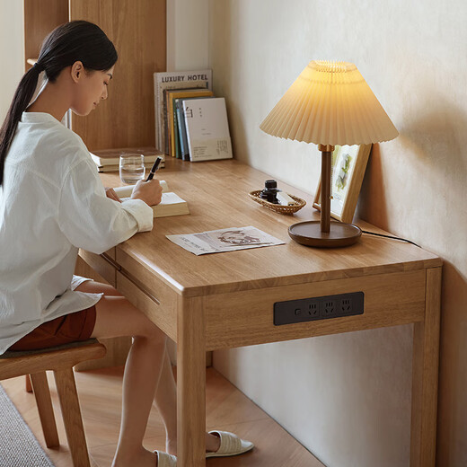 Lin's home solid wood desk study desk primary school student desk writing desk computer desk European desk home furniture PK1V
