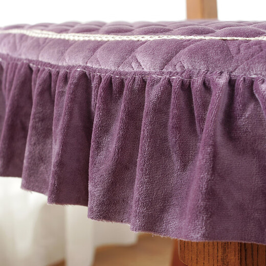 Frangomu cushion home dining chair cushion chair butt cushion winter thickened non-slip European dining table and chair cushion stool cover seat cushion Maple Leaf-Beige 43X45cm universal size single piece