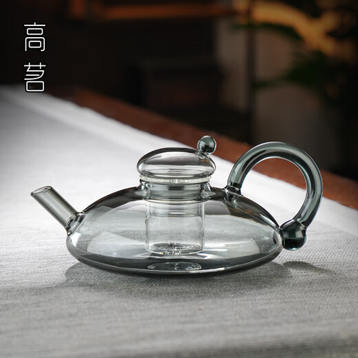Gaoming rat tail glass teapot 2025 new electric ceramic stove tea maker Cai Shu high-end thickened tea water separation teapot Cai Shu pot single pot 550ml