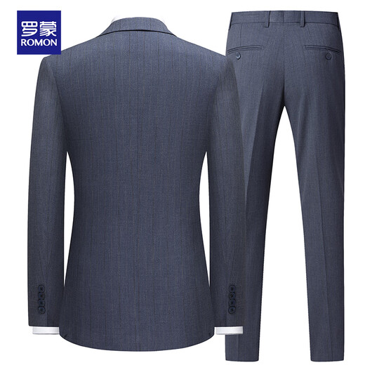 Romon suit men's slim professional formal suit business casual groom's suit wedding dress men's suit