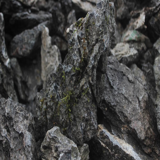 Fish tank natural small water and land tank bonsai original stone landscaping stone pickled rockery stream stone ornamental stone dark green pickled 3099