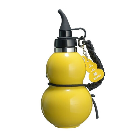 Yuhua gourd kettle 1000 ml insulated cup Myth 36 Wukong stainless steel sports cup outdoor large capacity Bagua sticker + 400ml black - Myth gourd - tied fairy rope 1L 316 stainless steel material / insulated wine bottle