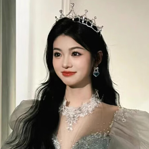 First encounter with crown tiara, birthday headband, bride's 18th-year-old coming of age hair ornament, certificate, proposal, photo props, high-end crown tiara, no gift box