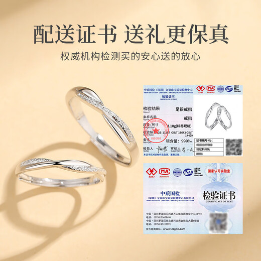 Saint-Jacques Möbius ring 999 sterling silver couple ring men's and women's plain ring birthday gift for girlfriend 7 warehouse delivery/next day delivery - Möbius ring