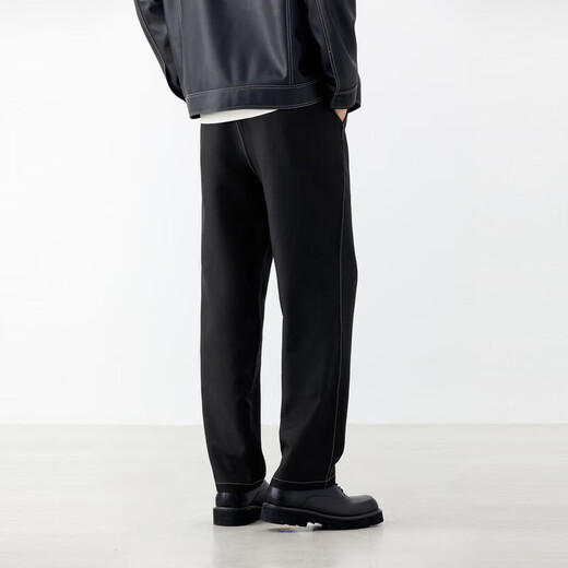 PEACEBIRD Men's Western Open-stitch Suit Suit Men's Gentle Fashion Casual Suit Casual Jacket Suit Pants (Straight) 2XL