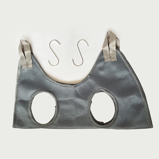 Huiyimu cat nail clipper fixed bag anti-scratch and anti-bite bath artifact Baoding bag pet grooming hammock hanging type deep space gray XS 5-10Jin Jin is equal to about 0.5 kg