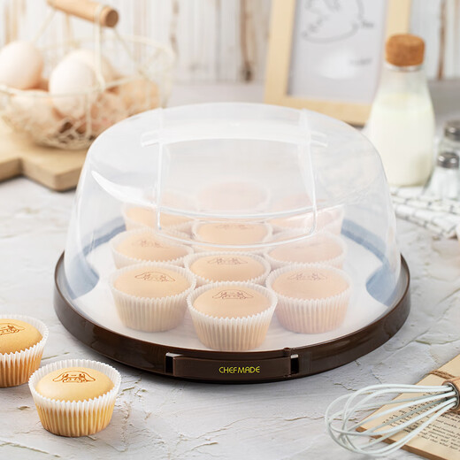 Xuechu Cake Box 6-8 inch transparent birthday cake packaging box, snack packaging, take-out crisper box, free ice bag