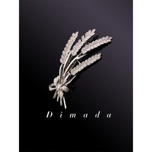 QUAMER gold store dimada wheat ear hard-working men's brooch brooch brooch badge badge suit accessories gold