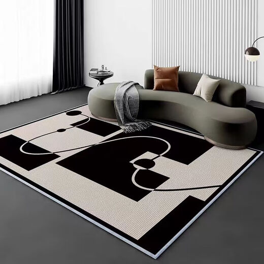 Xinlin ins style carpet living room carpet coffee table carpet room carpet bedroom floor mat household stain-resistant sofa high-end light luxury Nordic 03 120*160 cm