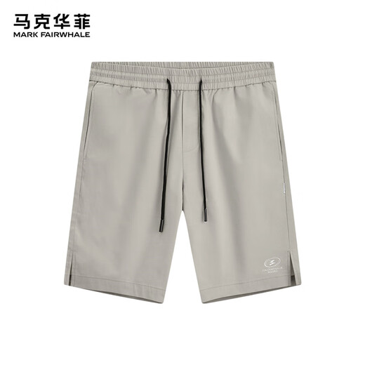 马克华菲【细格肌理】休闲短裤男25春夏新款简约舒适时尚运动男裤五分裤 701卡其（宽松版） M （高165-170重60-65）