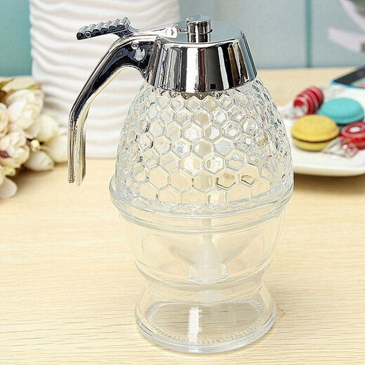 Li Shen Honey Special Pot Squeeze and Press Drip Bottle Honey Pot Honey Bottle Characteristic Decorative Honey Dispenser Squeeze and Press Type Honey Jar 200ML