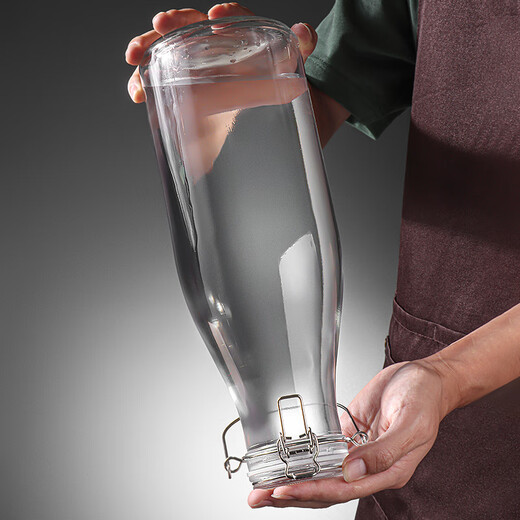 Baijie bubble wine container wine bottle empty bottle white wine bottle special bottle buckle milk tea bottle sealed wine jug wine jar to store wine