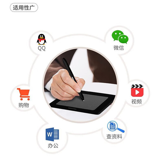 汉王（Hanvon） 智能语音打字手写板连电脑打字翻译电脑写字板台式笔记本通用老人输入板大屏吉祥 免安装挑战者：多字连写+语音校对+赠鼠标垫】