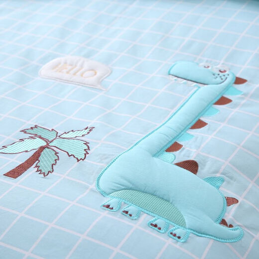 Qiao Bo Lai Children's Kindergarten Entry Cotton Quilt Three-piece Set Baby Nap Pure Cotton Bedding Contains Core Six Sheet Type Silk Cotton Six-piece Set