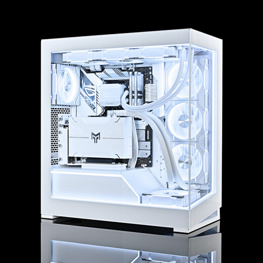 PHANTEKS追风者 NV5白无立柱玻璃ATX游戏台式电脑机箱(支持背插/360水冷/8风扇位/270°海景房/5090)