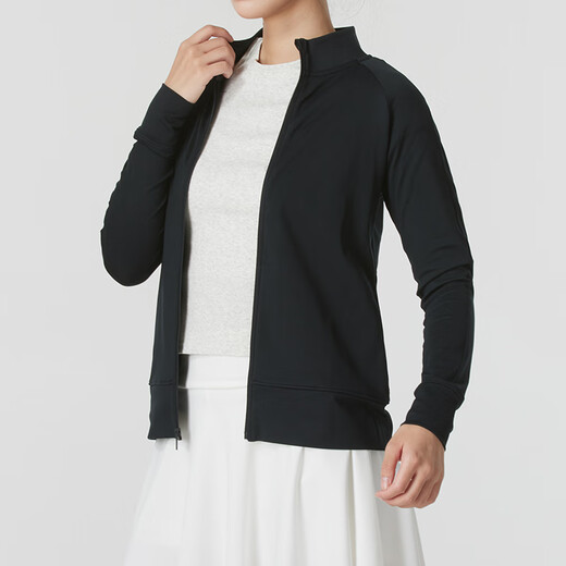 安德玛（Under Armour）女装外套 25冬季新款运动服立领梭织夹克透气舒适休闲服 1377331-001 XS