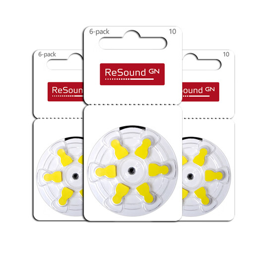 Accesorios de audífonos de resumen Asound Batería A13 Zinc Air A10 Button Electronics A312 Original A675 Asound resuena 312 [1 tablero 6 piezas]